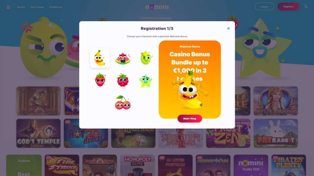 Bonus Nomini Casino