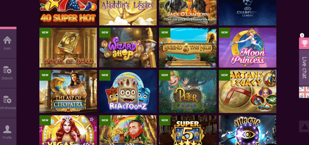 Malina casino giochi 
