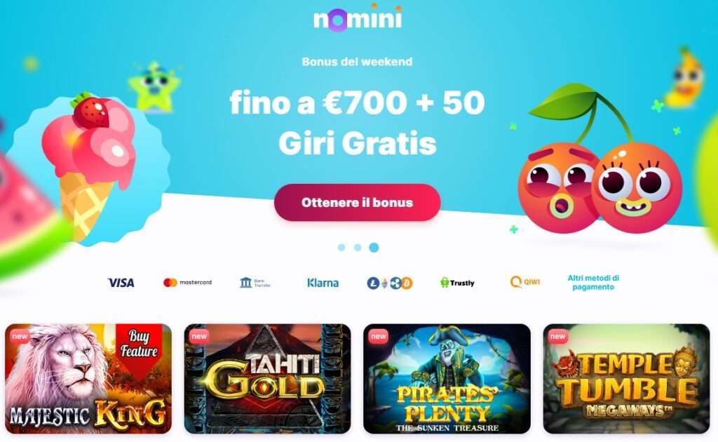 Nomini Casino bonus