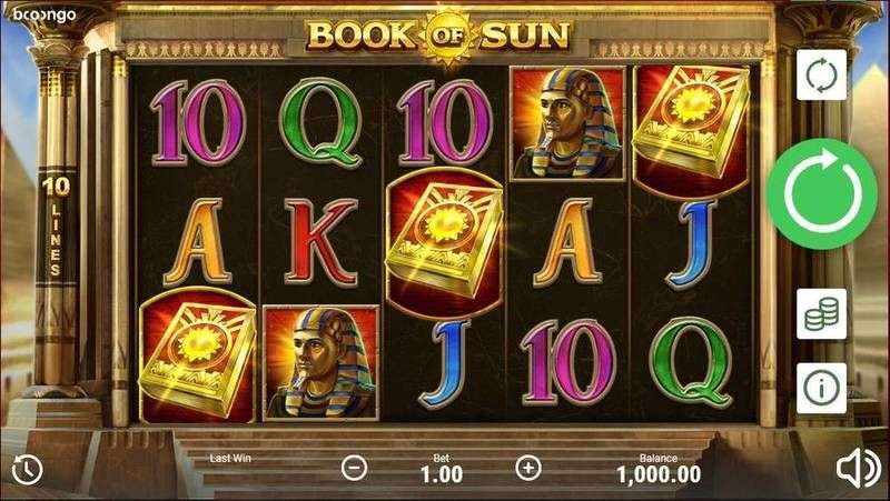 simboli Book of Sun slot machine