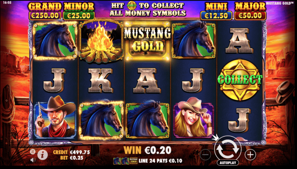simboli Mustang Gold slot machine