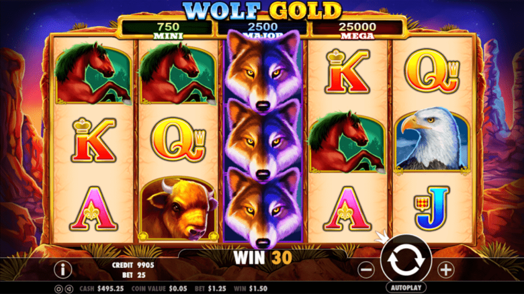 simboli Wolf Gold Slot