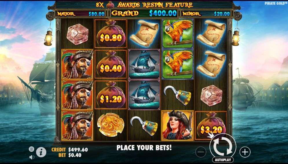 simboli pirate gold slot machine