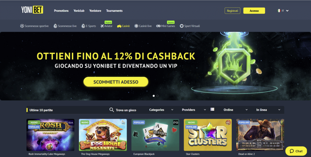 Recensione Yonibet Casinò
