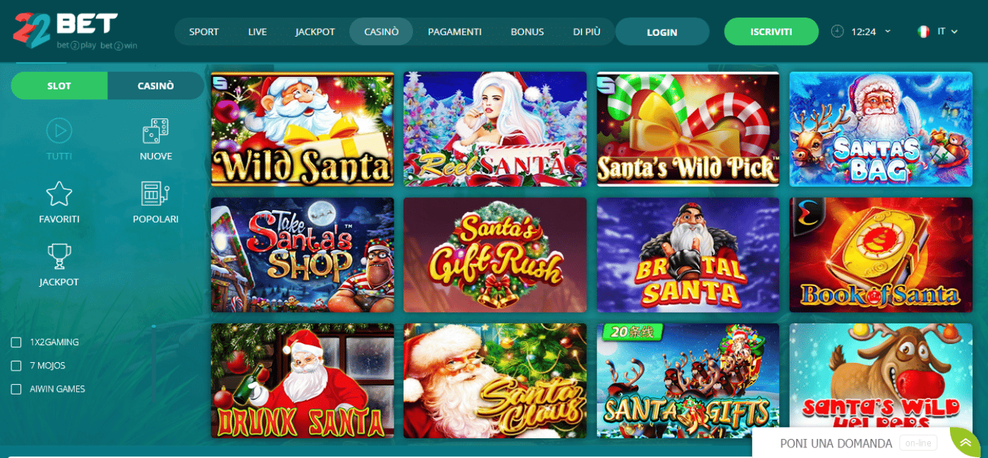 Slot Babbo Natale: le migliori slot machine con Giri Gratis