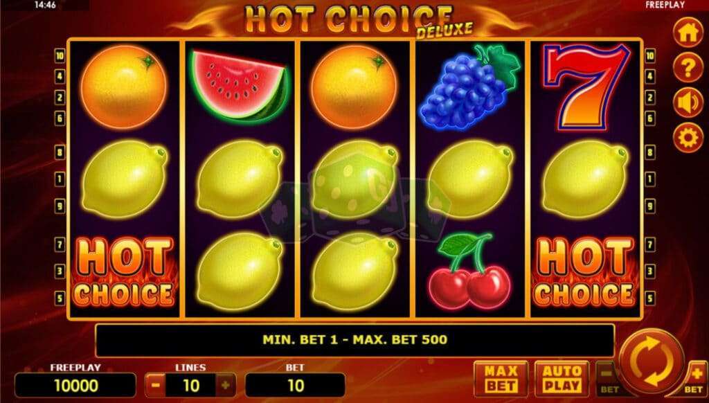simboli Hot Choice Deluxe Slot Machine