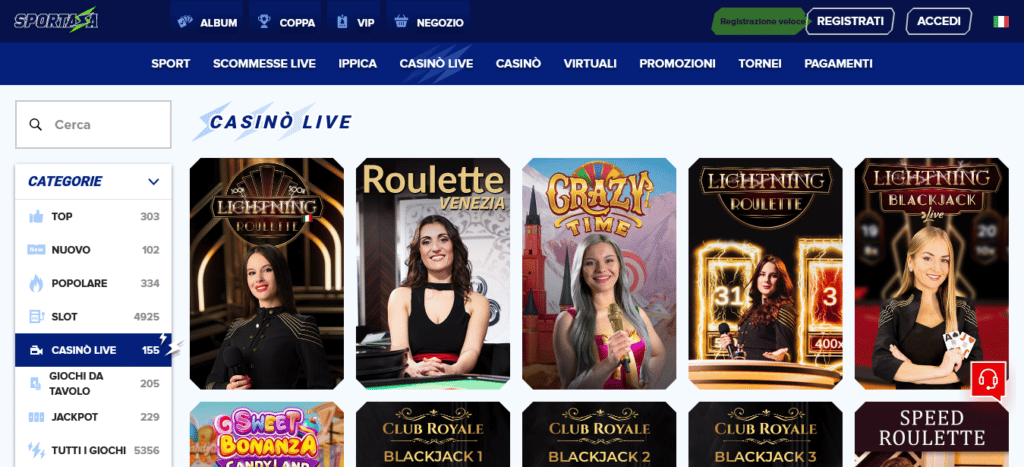 Sportaza Casinò LIVE