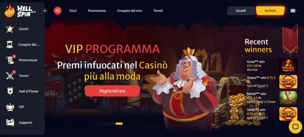 Programma VIP Hell Spin Casinò 