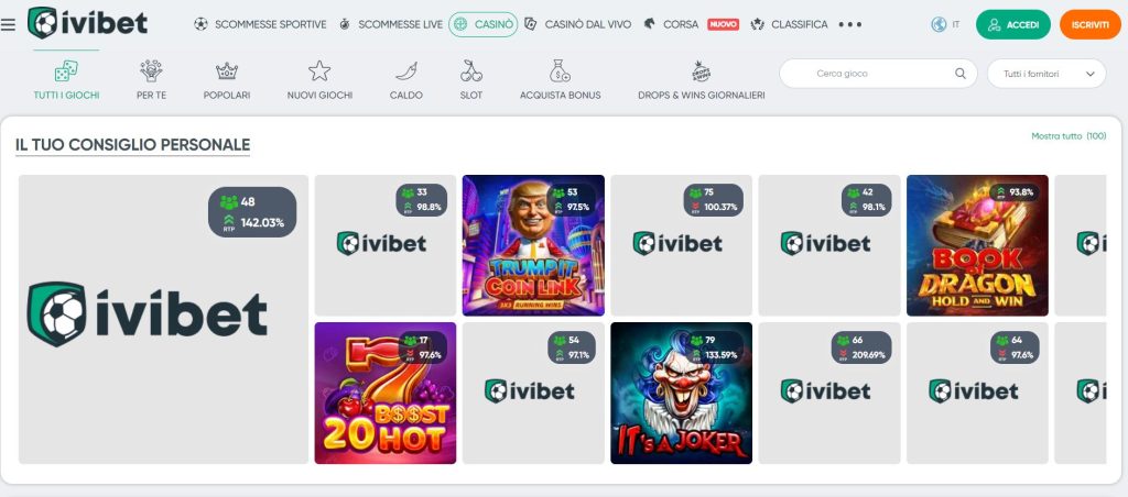 ivibet casino non aams