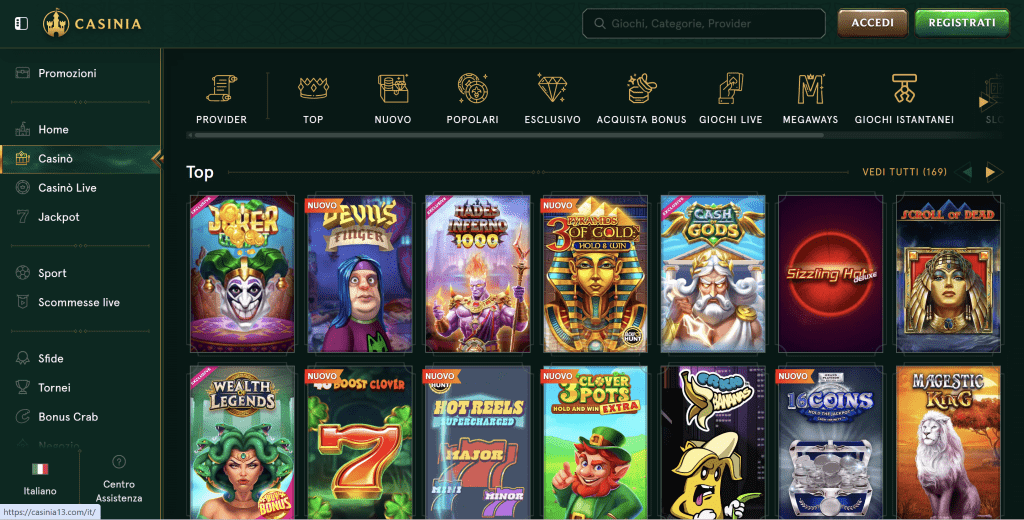 22bet bookmaker non aams Casiniabet Casino