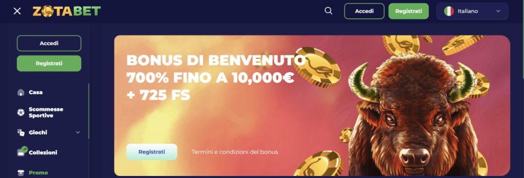 Zotabet Casino non AAMS